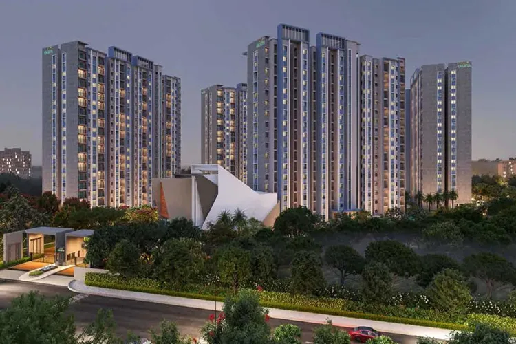 VJ Palladio Kharadi Central modern elevation Pune