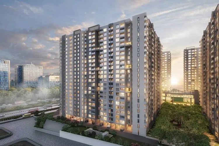 VJ Palladio Kharadi Central modern elevation Pune