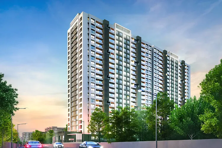 VJ Palladio Kharadi Central modern elevation Pune
